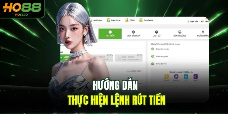 Hướng dẫn thực hiện lệnh rút tiền