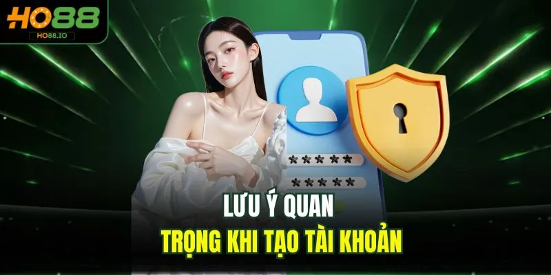 Lưu ý quan trọng khi tạo tài khoản